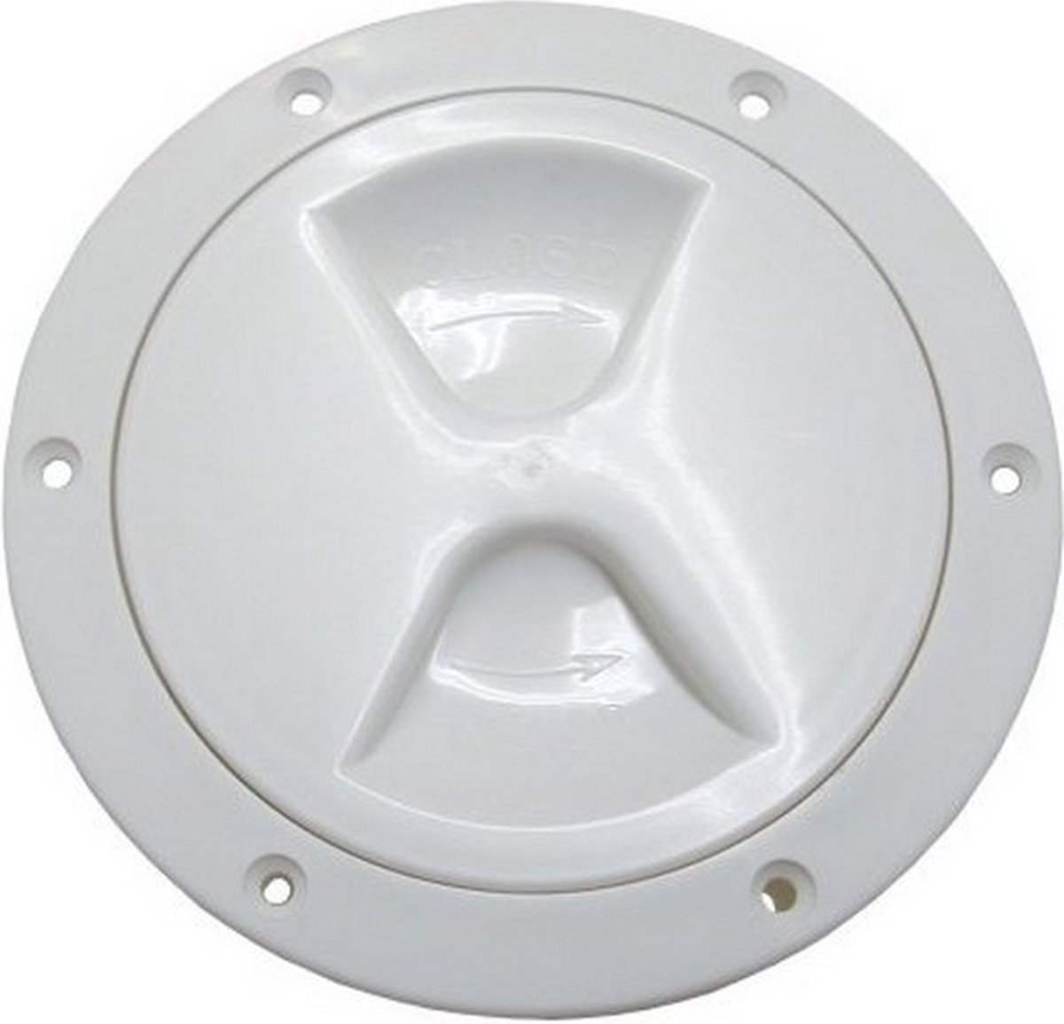 Ronde inspectiedeksels boot - 165mm - Wit