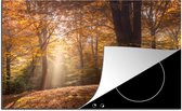 KitchenYeah® Inductie beschermer 77x51 cm - Herfst - Bos - Bomen - Kookplaataccessoires - Afdekplaat voor kookplaat - Inductiebeschermer - Inductiemat - Inductieplaat mat