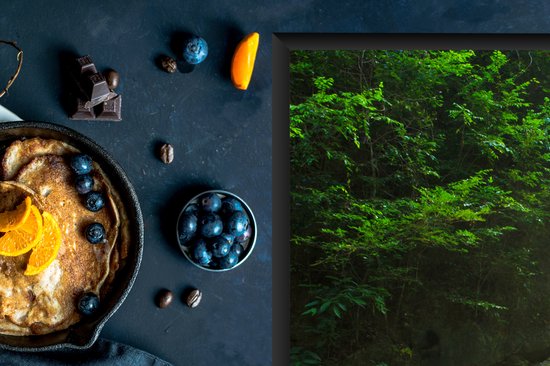 KitchenYeah® Inductie beschermer 77x51 cm - Jungle - Waterval - Planten - Jongens - Meisjes - Kinderen - Kookplaataccessoires - Afdekplaat voor kookplaat - Inductiebeschermer - Inductiemat - Inductieplaat mat