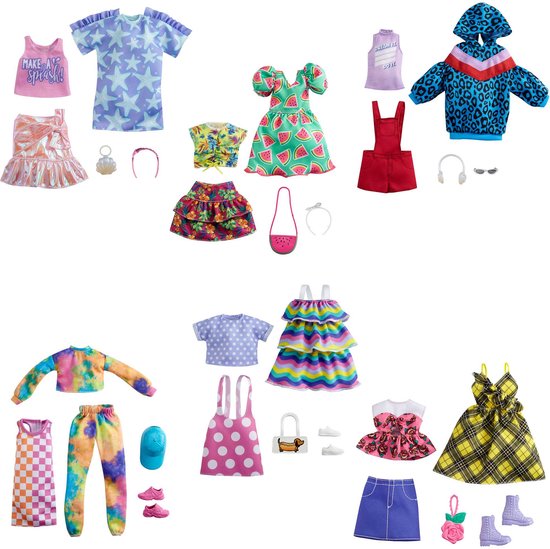 Barbie Poppenkleding Fashion Meisjes Polyester 5-delig. van Barbie — afbeelding 2