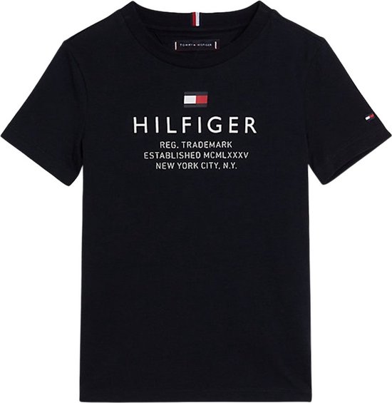 Tommy Hilfiger Kids Logo T Shirt Boys Blauw 10 jaar bol