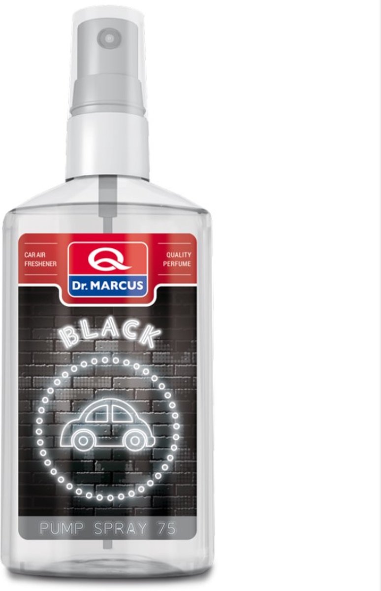 Dr. Marcus - Pumpspray - Luchtverfrisser - Autogeurtje - Luchtreiniger Black