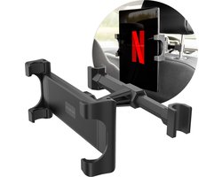 imoshion Tablet Houder Hoofdsteun Auto - Geschikt voor o.a. iPad en Telefoon - Universeel - Auto Accessoires - Zwart