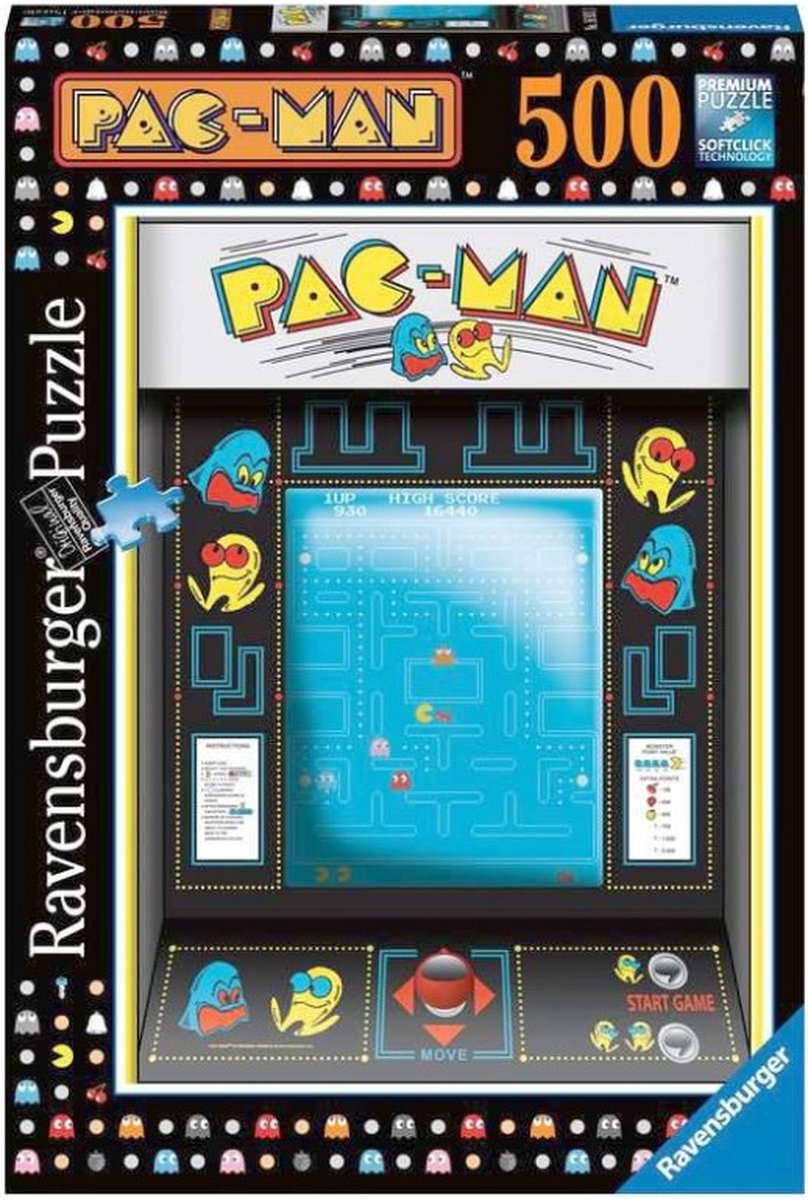 Ravensburger puzzel Pac Man Arcade game - Legpuzzel - 500 stukjes