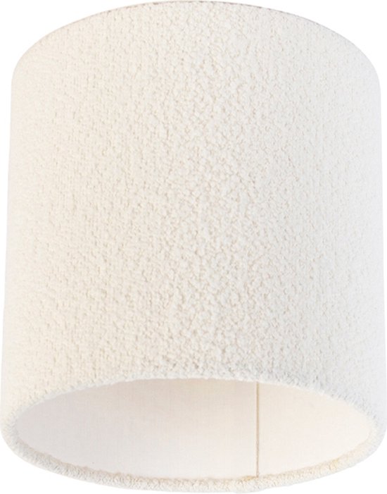 QAZQA himalaya - Design Lampenkap - Ø 20 cm - Wit - Woonkamer | Slaapkamer | Keuken