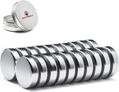 Brute Strength - Super sterke magneten - Rond - 20 x 5 mm - 20 Stuks - Neodymium magneet sterk - Voor koelkast - whiteboard