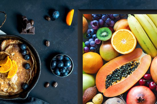 KitchenYeah® Inductie beschermer 77x51 cm - Fruit - Ananas - Tropisch - Kookplaataccessoires - Afdekplaat voor kookplaat - Inductiebeschermer - Inductiemat - Inductieplaat mat