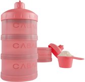 Cabau Lifestyle Poedertoren - Poederbakjes - 3 stuks - Handige doseerdop - BPA-vrij - Vaatwasserbestendig - Ideaal om je supplementen overal mee naartoe te nemen