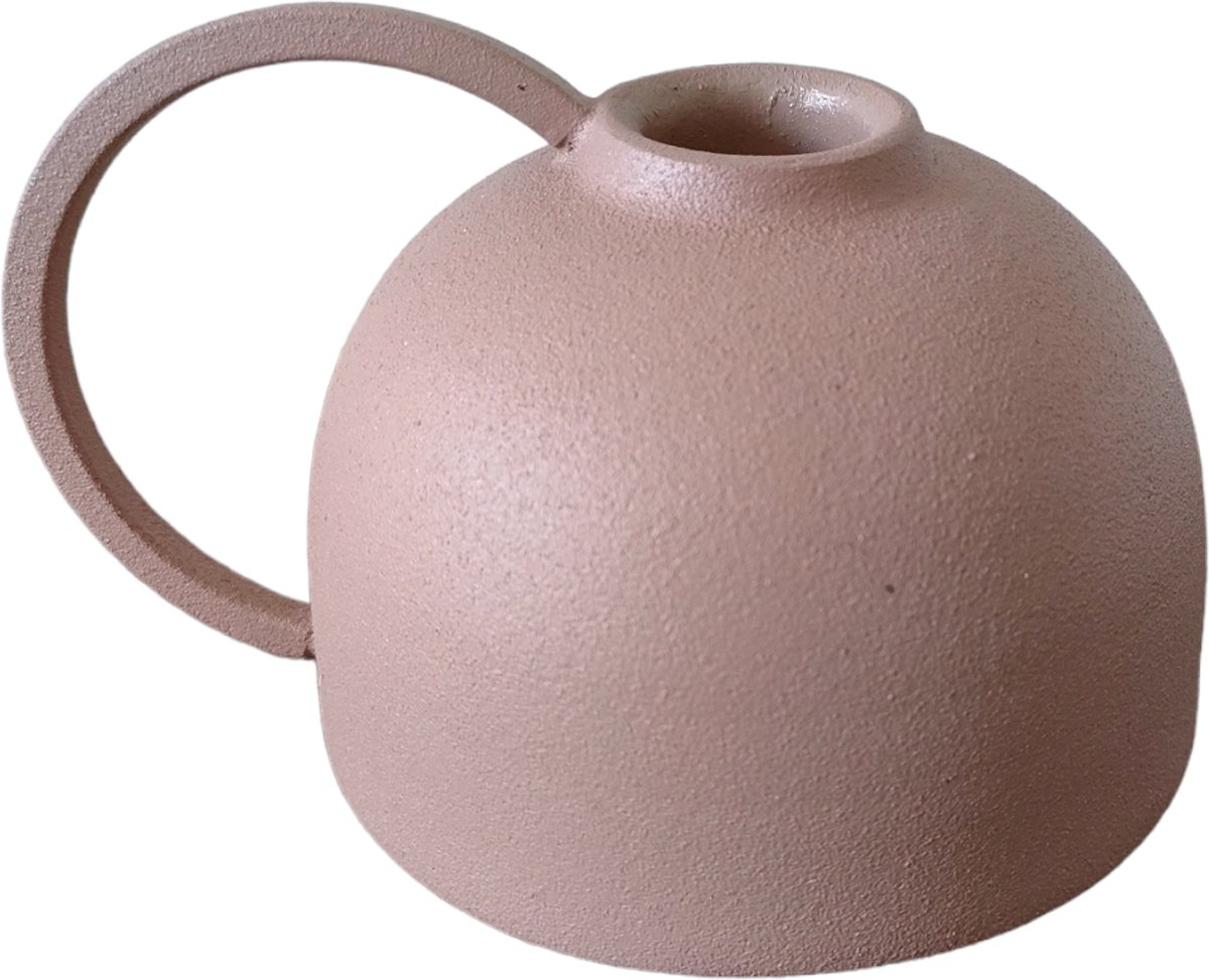Branded by Kandelaar - Kaarsenhouder - IJzer - Oud Roze