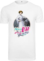 Merchcode Star Wars Heren Tshirt -M- Leia Logo Wit