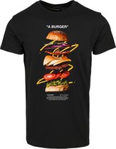 Mister Tee - A Burger Heren T-shirt - L - Zwart