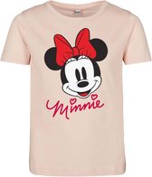 Mister Tee Mickey Mouse - Minnie Mouse Kinder T-shirt - Kids 110/116 - Roze