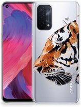 Silicone Case OPPO A74 5G | A54 5G Telefoonhoesje Tiger