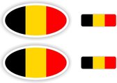 Belgische autovlag sticker set.