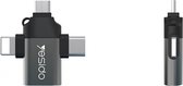 Yesido Bini OTG GS15 3 In 1 Adapter Type USB C / Micro USB / Lightning naar USB 2.0