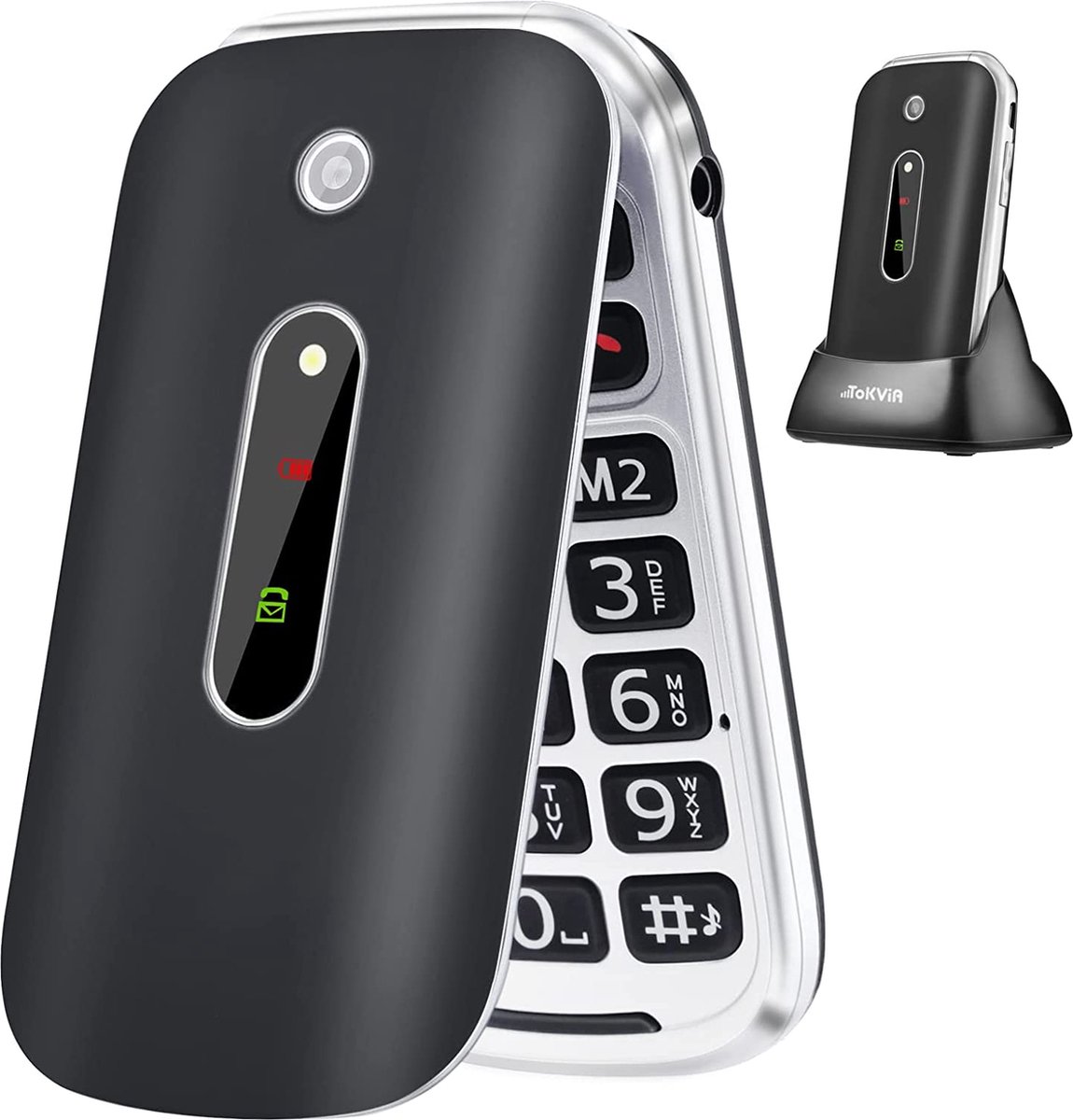 Senioren Telefoon Grote Toetsen - Senioren GSM - Klaptelefoon Simlock Vrij  - SOS knop... | bol.com