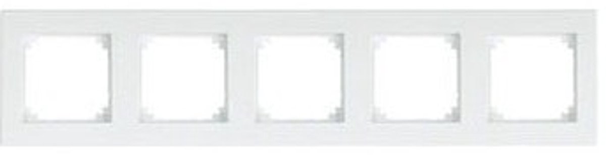 Schneider Electric Merten System M afdekraam 5-voudig m-plan wit 515519