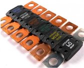 Camper Auto verdelerblok zekeringhouder met LED-display mini zekeringkast 4-weg 30A 60A stereo voor auto SUV vrachtwagen boot