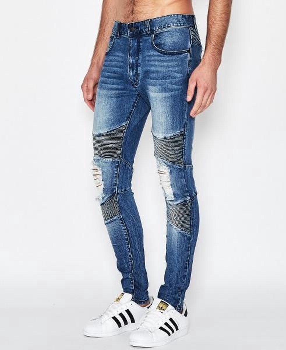 Nena & Pasadena Biker Jean Hydro Blauw
