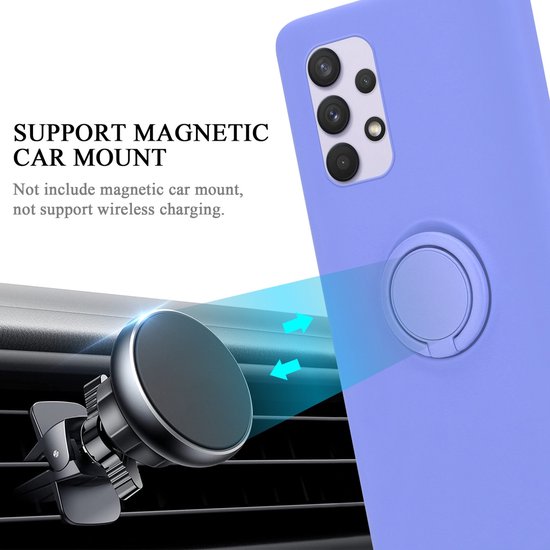 Coque Cadorabo pour Samsung Galaxy A33 5G en VIOLET CLAIR LIQUIDE - Coque de protection en silicone TPU souple avec anneau