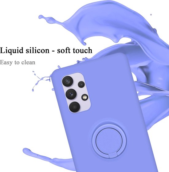 Coque Cadorabo pour Samsung Galaxy A33 5G en VIOLET CLAIR LIQUIDE - Coque de protection en silicone TPU souple avec anneau