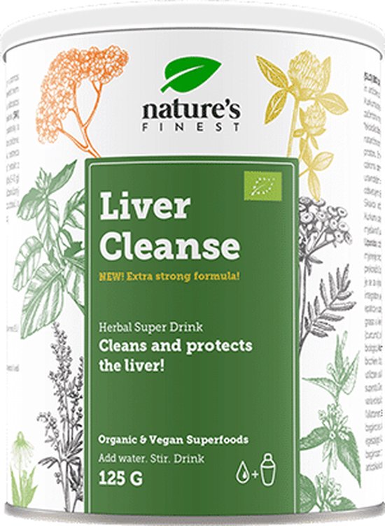 Foto: Nature s finest liver cleanse powder 125 g natuurlijk mengsel van 4 superfoods voor het reinigen van de lever geschikt voor veganisten en vegetari rs