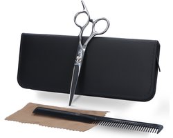 Elias Kappersschaar Rechtshandig - Kappersset - Haarschaar - Schaar Kapper - Coupeschaar in Leren Etui
