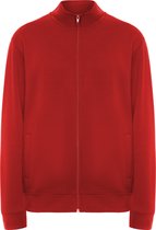 Rood sweatshirt met rits en opstaande kraag model Ulan merk Roly maat L