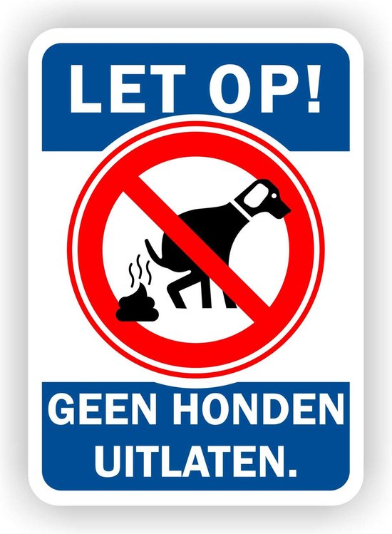 Pictogram/ bord | Honden zijn welkom! | 19 x 25 cm | Diervriendelijk