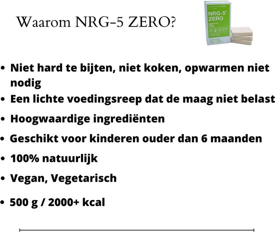 MSI NRG-5 ZERO - Ration d'urgence - Sans gluten