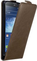 Cadorabo Hoesje voor Samsung Galaxy NOTE 3 in KOFFIE BRUIN - Beschermhoes in flip design Case Cover met magnetische sluiting