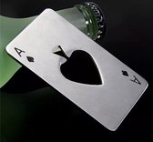 Bier opener - Kaart - Schoppen A - Pokerkaart - Flesopener - Bieropener kaart Schoppen Aas
