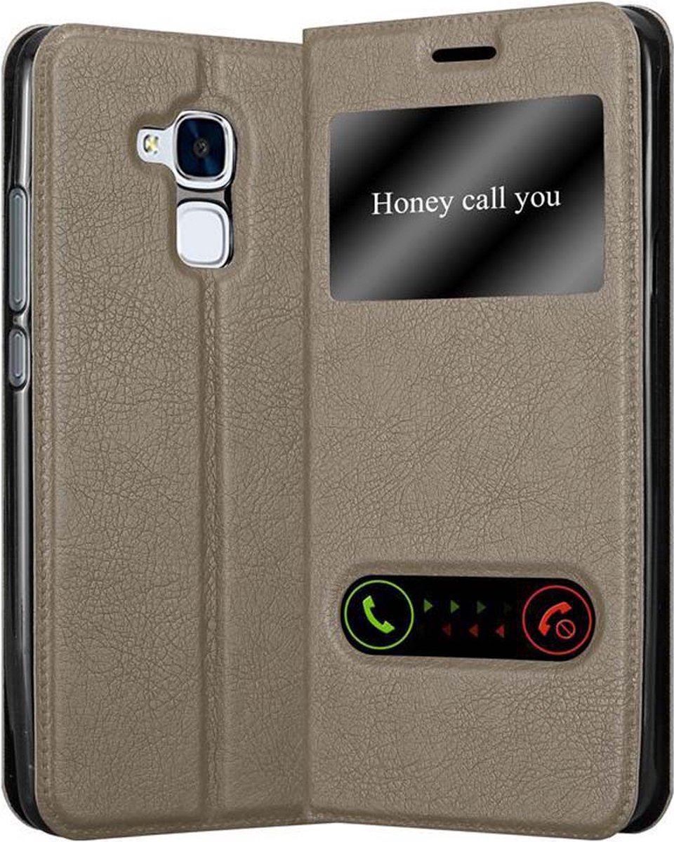 Coque Portefeuille Honor 5C – Fermoir Magnétique, Support Horizontal, Porte-Cartes – Protection Complète Style Cuir Or Rosé
