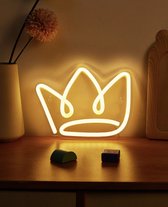 Neon verlichting kroon - Kroon - Neon wandlamp - Neon ligt - Led - Sfeerverlichting - Neonlicht - Neon lamp - Kroon - Kroontje - Koning - Koningsdag - Crown - Neonverlichting - Neon verlichting - Wandlampen - Verlichting - Kinderlamp