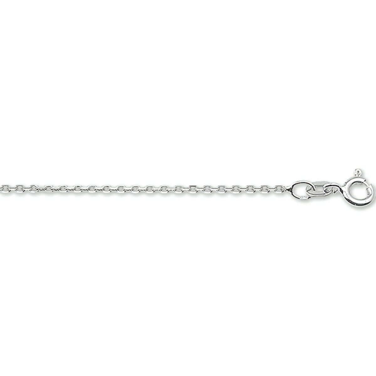 Witgouden ketting - 14karaat – 45cm - uitverkoop Juwelier Verlinden St. Hubert – van €269,= voor 228,=