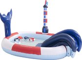 Bol.com Swim Essentials Speelzwembad met Glijbaan - Kinderzwembad - Walvis - 203 x 173 x 89 cm aanbieding