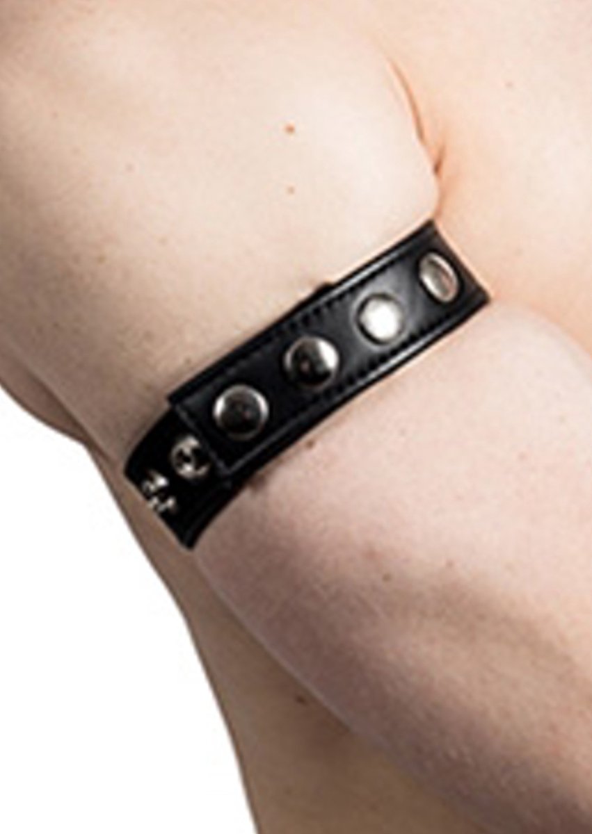 Mister B leren armband met drukknopen