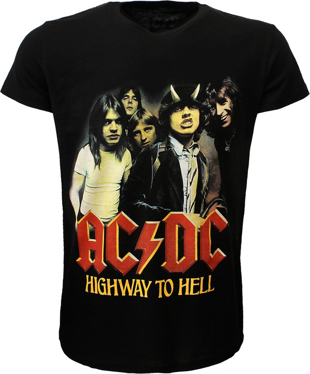 AC/DC Highway To Hell Band T-Shirt - Officiële Merchandise - M