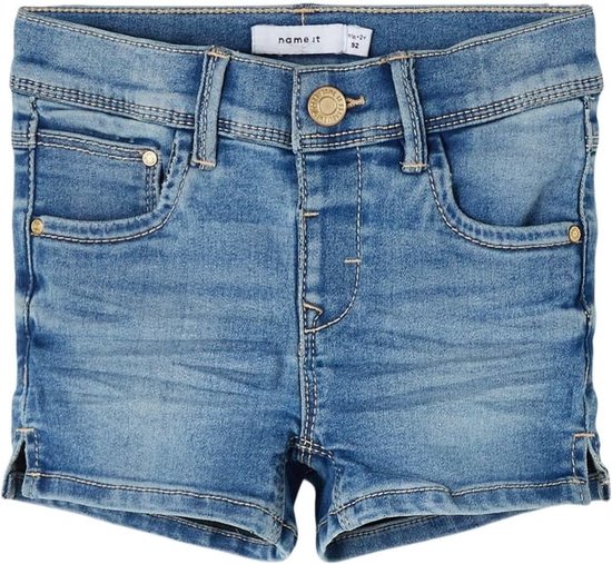 Name it Meisjes Short Salli Dnmtindys Medium Blue Denim - 92