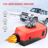 Standkachel 2KW 12V diesel met afstandsbediening en Lcd thermostaat monitor - Voor Auto's, Vrachtwagens, Campers, boten en Bus - Diesel- Verwarming- Autoverwarming- Heater - Luchtverwarming