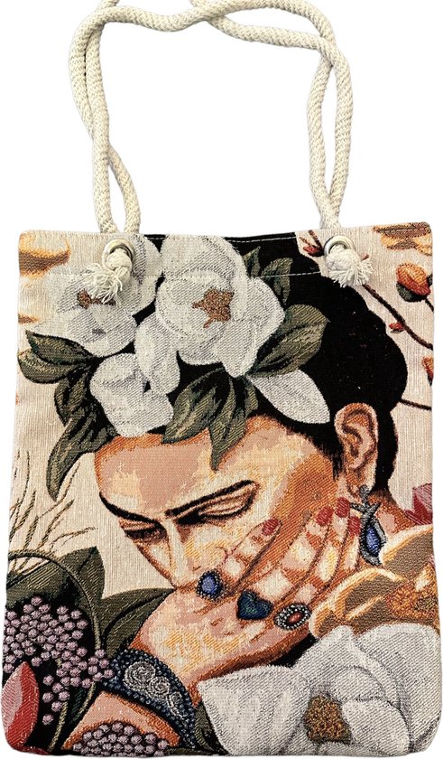 Frida Kahlo Draagtas - -Schoudertassen - Handtassen - Katoen tas - Gobelin tas - Stoffentas, Gobelin Tapestry Bags,