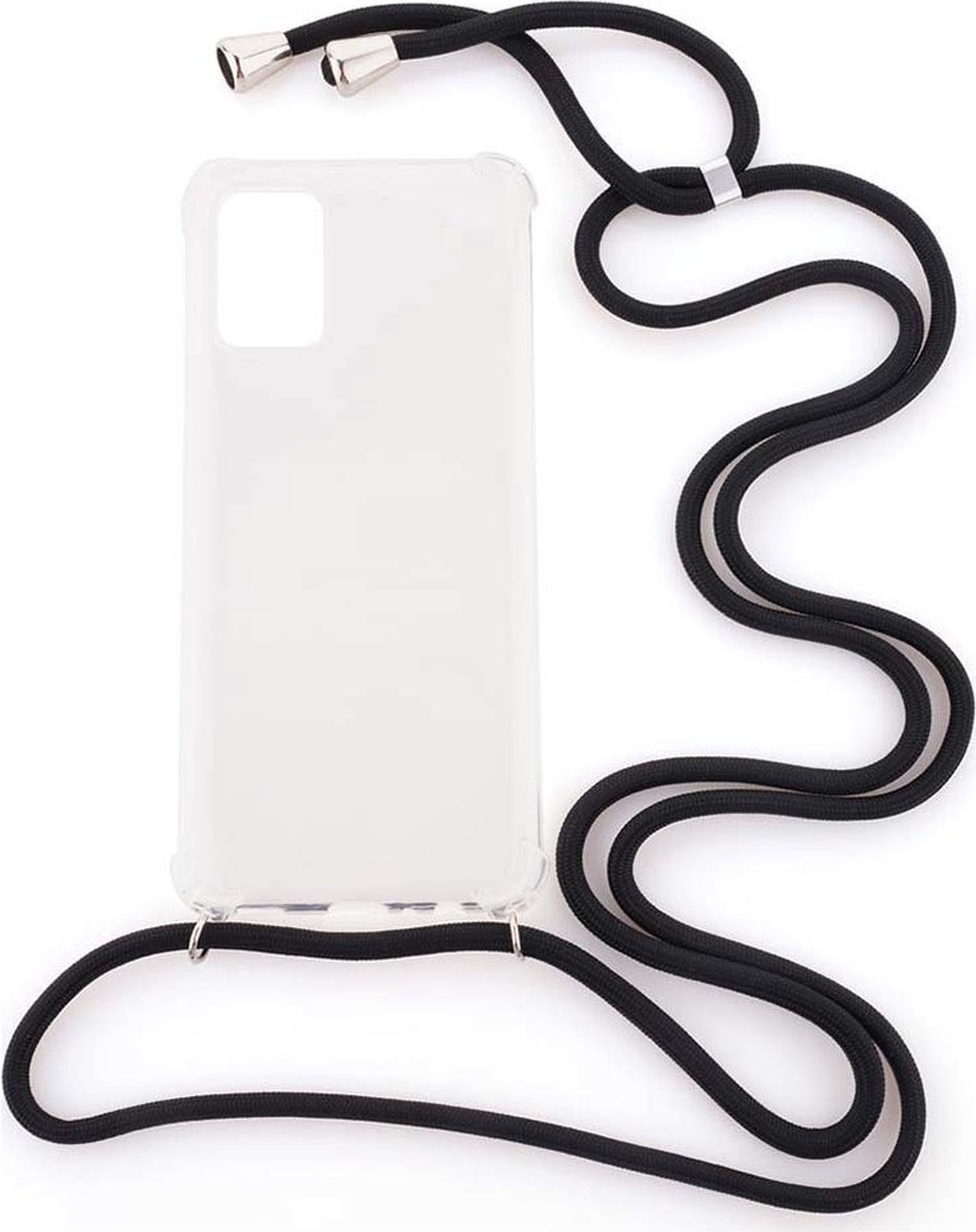 Shop4 - Poco X4 GT Hoesje - Zachte Back Case met Koord Zwart