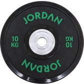 10kg Urethane Competition Plate - Black with Green text