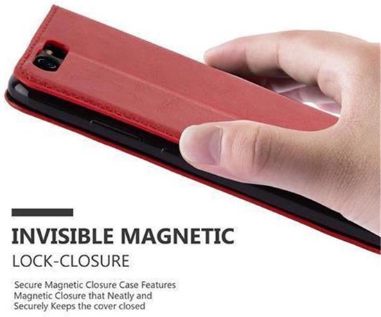 Coque Cadorabo pour Huawei P10 en ROUGE POMME - Coque de protection avec fermeture magnétique