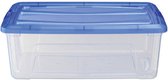 Iris Topbox Opbergbox 30L 57,5x39x20,5 cm Blauw/ Transparent