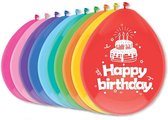 Haza - Ballonnen - Happy Birthday verjaardag feest - 10x stuks