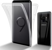 Cadorabo Hoesje geschikt voor Samsung Galaxy S9 in TRANSPARANT - 360° Full Body Case Cover Beschermhoes Voor- en achterbescherming, all-round bescherming met displaybescherming