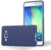 Cadorabo Hoesje geschikt voor Samsung Galaxy A5 2015 in FROST DONKER BLAUW - Beschermhoes gemaakt van flexibel TPU silicone Case Cover
