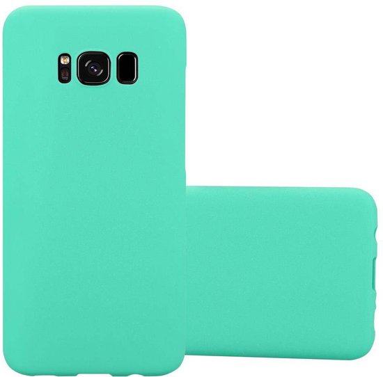 Cadorabo Hoesje geschikt voor Samsung Galaxy S8 in FROSTY GROEN - Hard Case Cover beschermhoes in Frosted look tegen krassen en stoten