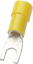Vork kabelschoen (m) - 6,5mm (M6) / geel (100 stuks)